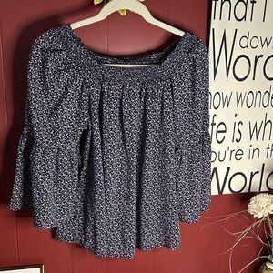 Chaps Boho Peasant Blouse